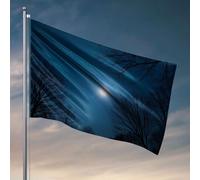 Things For Boys Room A Serein Night Sky With A Bright Moon and Starry Backdrop Flag Girl Flags For Bedroom Deck Decor (152 x 244 cm)