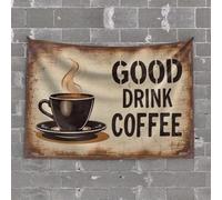Things for Boys Room Enjoy Your Perfect Cup of Coffee Tapestry Room Accessories for Teen Boys Funny Sogns (75 x 100 cm)