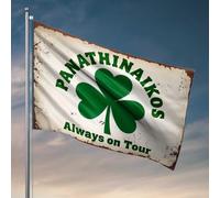 Things For Boys Room Panathinaikos : Always On Tour - Emblème trèfle Drapeau Décorations pour caravanes de voyage Dortoir cool R (60 x 90 cm)