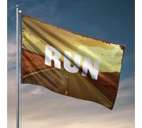 Things For Boys Room Run : The Open Road Ahead Drapeau Camper Décorations pour caravanes de voyage Cool Dortoir R (30 x 45 cm)