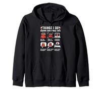 Things I Do During Christmas Time Funny Holiday Gifts Sweat à Capuche