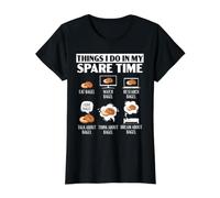 Things I Do in My Spare Time Bagel Foodie Bakery T-Shirt Graphique avec Valeur