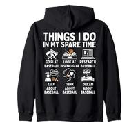 Things I Do in My Spare Time Baseball Lover Sweat à Capuche