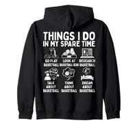 Things I Do in My Spare Time Basketball Lover Sweat à Capuche