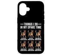 Things I Do in My Spare Time Berger Allemand Papa Maman Coque pour iPhone 16