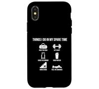 Things I Do in My Spare Time Bodybuilding Gym Amateur Coque pour iPhone X/XS