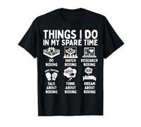 Things I Do in My Spare Time Boxing Lover T-Shirt