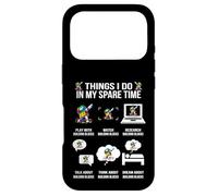 Things I DO in My Spare Time Building Blocks Master Builder Coque pour iPhone 17 Pro