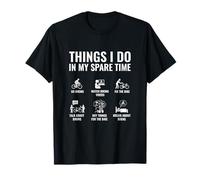 Things I Do in My Spare Time Fan Funny Cow Lover Farm Animal Fan T-Shirt