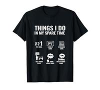 Things I Do in My Spare Time Fan Funny Cow Lover Farm Life Fan T-Shirt