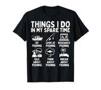 Things I Do in My Spare Time Fishing Lover T-Shirt