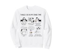 Things I Do in My Spare Time Funny Farmer Goats Sweatshirt