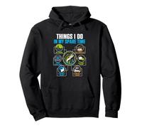 Things I Do in My Spare Time Funny Fish Fishing Lover Sweat à Capuche