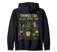 Things I Do in My Spare Time Funny Fish Fishing Lover Sweat à Capuche