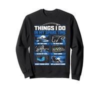 Things I Do in My Spare Time Funny Fish Fishing Lover Sweatshirt