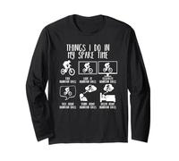 Things I Do In My Spare Time Funny Mountain Bike MTB Bike Manche Longue