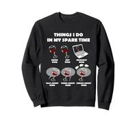 Things I Do in My Spare Time Funny Wine Lovers Sweatshirt