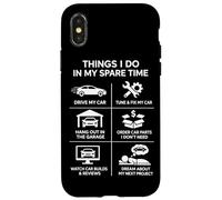 Things I Do in My Spare Time Garage Car Guy Car Amateurs Coque pour iPhone X/XS