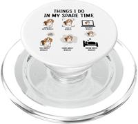 Things I Do in My Spare Time Hang Out with Beagles PopSockets PopGrip pour MagSafe