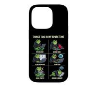 Things I Do in My Spare Time IA Engineer Programmer Frog Coque pour iPhone 14 Pro