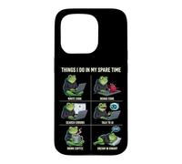 Things I Do in My Spare Time IA Engineer Programmer Frog Coque pour iPhone 15 Pro
