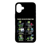 Things I Do in My Spare Time IA Engineer Programmer Frog Coque pour iPhone 16 Plus