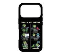 Things I Do in My Spare Time IA Engineer Programmer Frog Coque pour iPhone 17 Pro