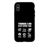Things I Do in My Spare Time Impression 3D drôle Coque pour iPhone X/XS