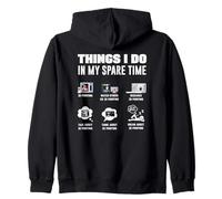 Things I Do in My Spare Time Impression 3D drôle Sweat à Capuche