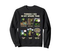Things I Do in My Spare Time Jeux de société Grenouille Meme Sweatshirt