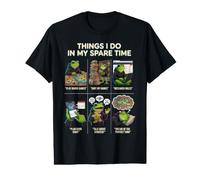 Things I Do in My Spare Time Jeux de société Grenouille Meme T-Shirt Graphique avec Valeur
