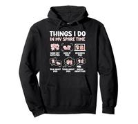 Things I Do in My Spare Time Pig Funny Animal Lovers Sweat à Capuche