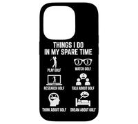 Things I Do in My Spare Time Play Golf Lover Golfeur Coque pour iPhone 14 Pro