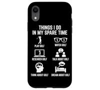 Things I Do in My Spare Time Play Golf Lover Golfeur Coque pour iPhone XR
