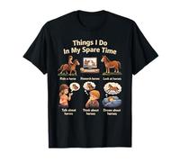 Things I Do in My Spare Time Ride A Horse Funny Horses T-Shirt