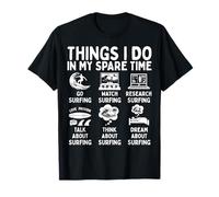 Things I Do in My Spare Time Surfing Lover Water Sport T-Shirt