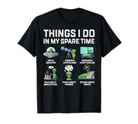 Things I Do in My Spare Time UFO Alien Space Adventure T-Shirt