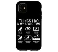 Things I Do in Spare Time Crow Funny Raven Bird Humour Coque pour iPhone 11