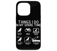 Things I Do in Spare Time Crow Funny Raven Bird Humour Coque pour iPhone 13 Pro