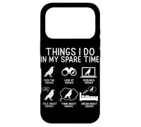 Things I Do in Spare Time Crow Funny Raven Bird Humour Coque pour iPhone 17 Pro