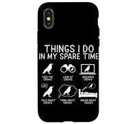 Things I Do in Spare Time Crow Funny Raven Bird Humour Coque pour iPhone X/XS