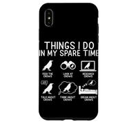 Things I Do in Spare Time Crow Funny Raven Bird Humour Coque pour iPhone XS Max