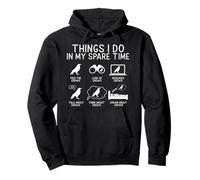 Things I Do in Spare Time Crow Funny Raven Bird Humour Sweat à Capuche