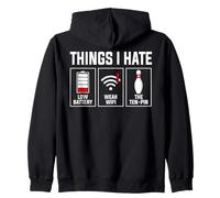 Things I Hate Batterie faible WiFi faible Design dix broches Sweat à Capuche