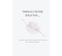 Things I Never Told You: A guided journal for healing, letting go, and writing the feelings you never said out loud