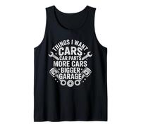 Things I Want Car Parts Garage Funny Car Guy Auto Mechanic Débardeur