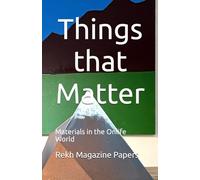 Things that Matter: Materials in the Onlife World