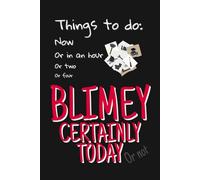 Things To Do Now Or In An Hour Or Two Or Four Blimey Certainly Today Or Not: Simple Small Daily Planner