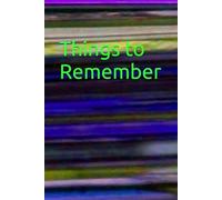 Things to Remember