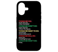 Things We Did Built This City Shot The Sheriff Start Christmas Coque pour iPhone 17